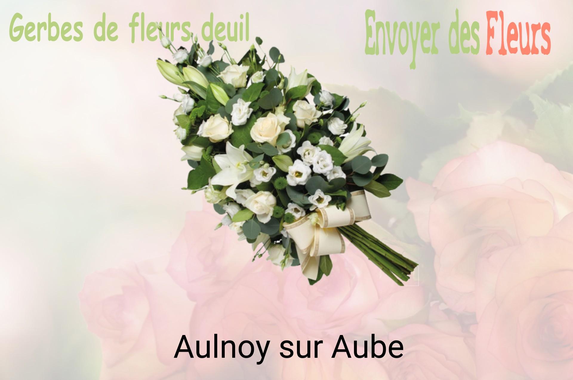 Gerbe de fleurs de deuil livrée à Aulnoy-sur-Aube